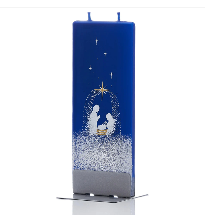 Screenshot 2026-09-23 at 17-42-45 Candela FLATYZ Presepe Sfondo Blu Candela Natalizia Decorativa Piatta – Flatyz IT